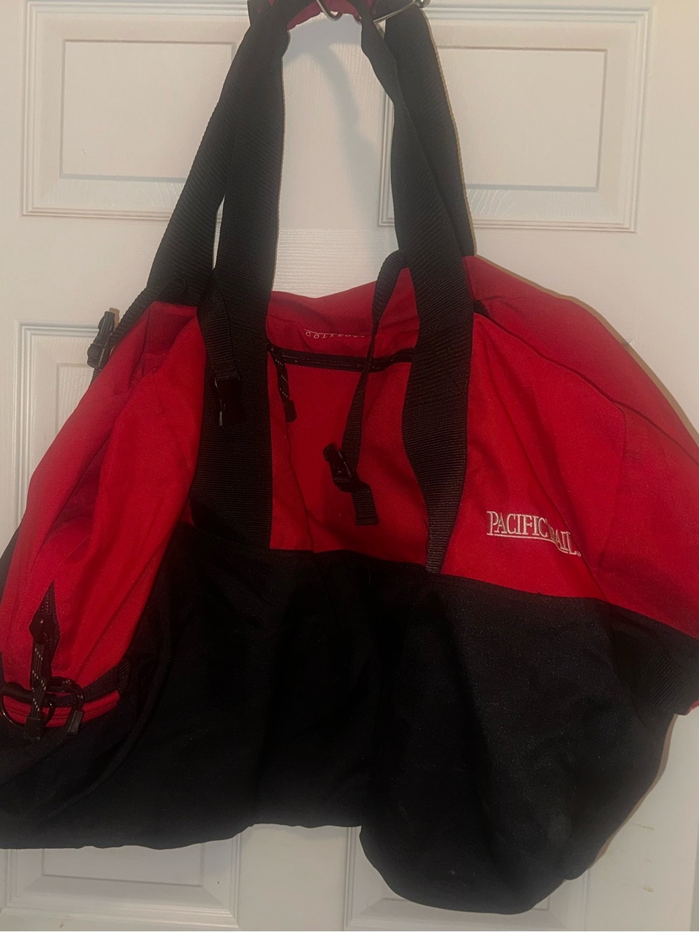Pacific Trail Red and Black Duffel Bag